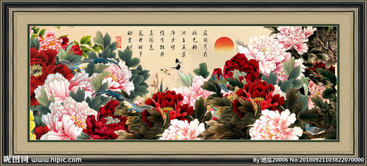 國(guó)畫牡丹設(shè)計(jì)圖__傳統(tǒng)文化_文化藝術(shù)_設(shè)計(jì)圖庫