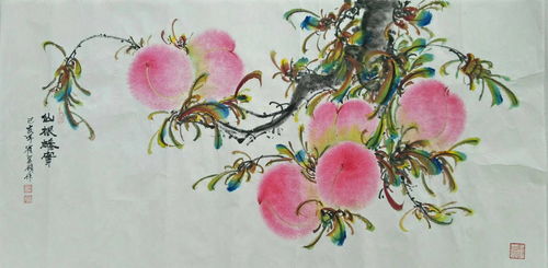 藝術品投資 走在文化創新中的壽桃繪畫藝術