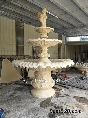 廣場噴泉流水缽 歐式天使噴泉雕塑 人造砂巖景觀天使